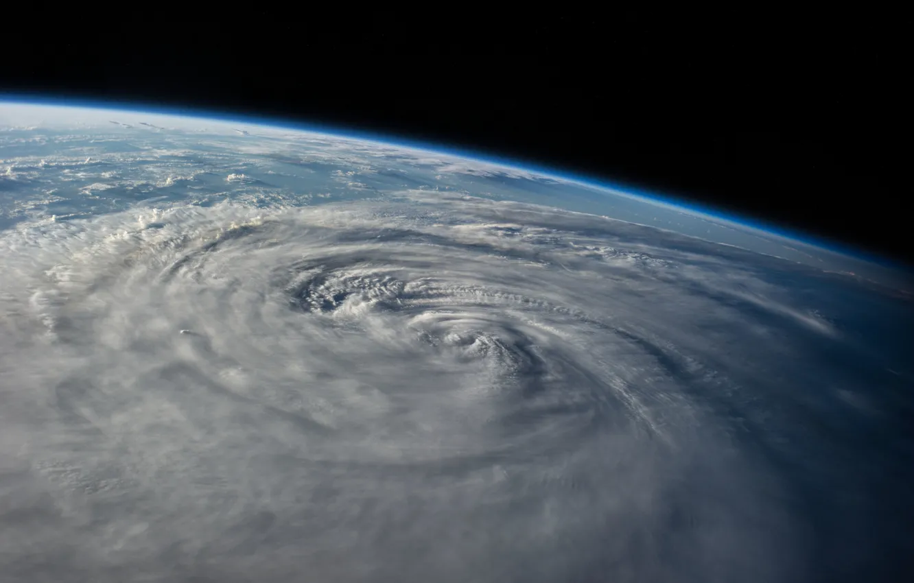 Фото обои космос, земля, планета, тайфун Халонг