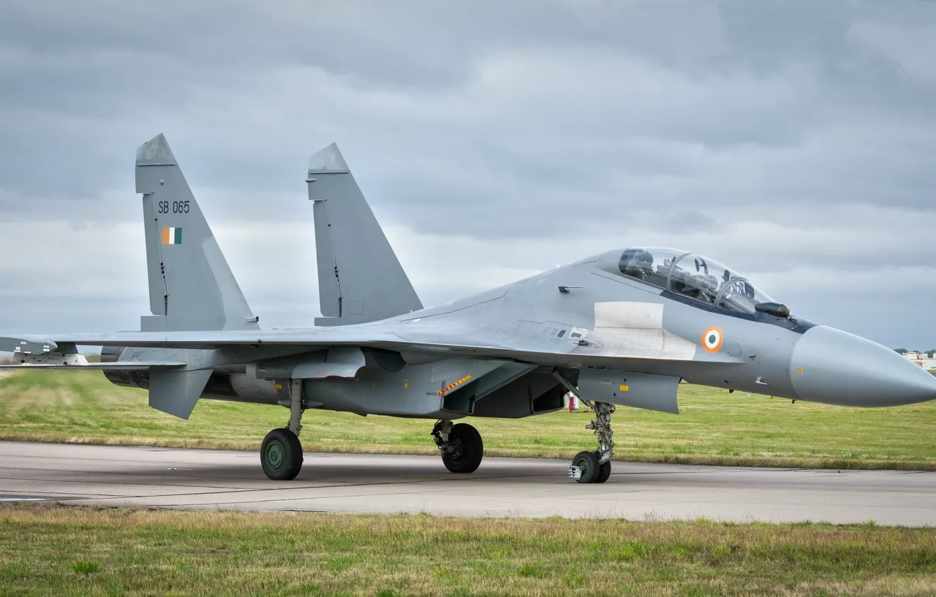 Фото обои небо, самолёт, Су-30МКИ, боевой самолёт, Sukhoi SU-30MKI Flanker