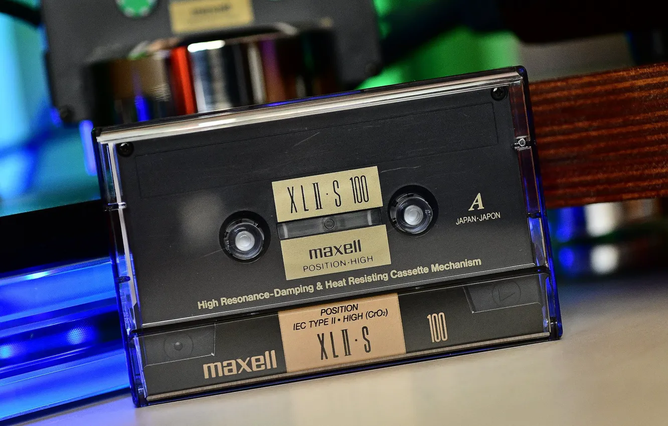 Фото обои cassette, MAXELL, type II, Chrome tape, XLII-S