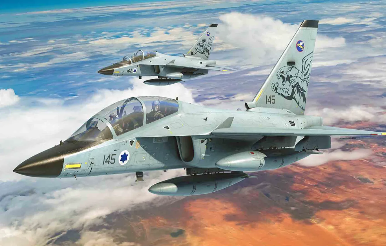 Фото обои УТС, Aermacchi M-346, Antonis (rOEN911) Karidis, итальянский учебно-тренировочный самолёт, Военно-воздушные силы Израиля
