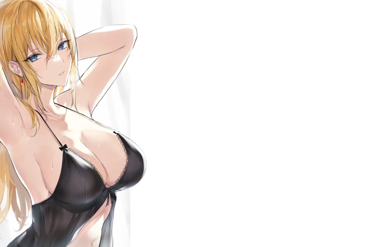 Фото обои girl, hot, sexy, boobs, anime, amazing, breasts, big boobs