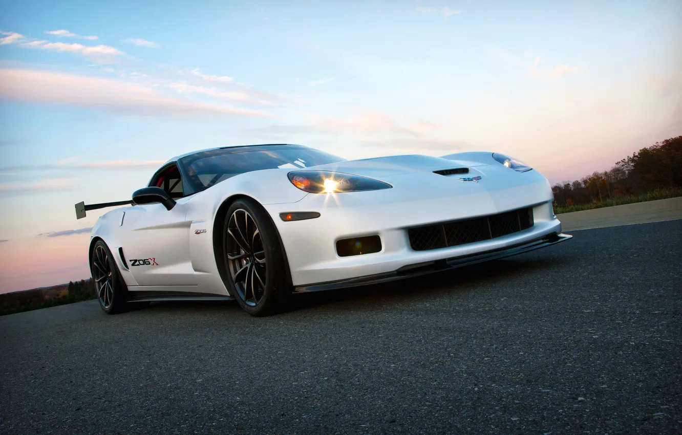 Фото обои Concept, Corvette, Chevrolet, Car, 2011, Z06X, Track