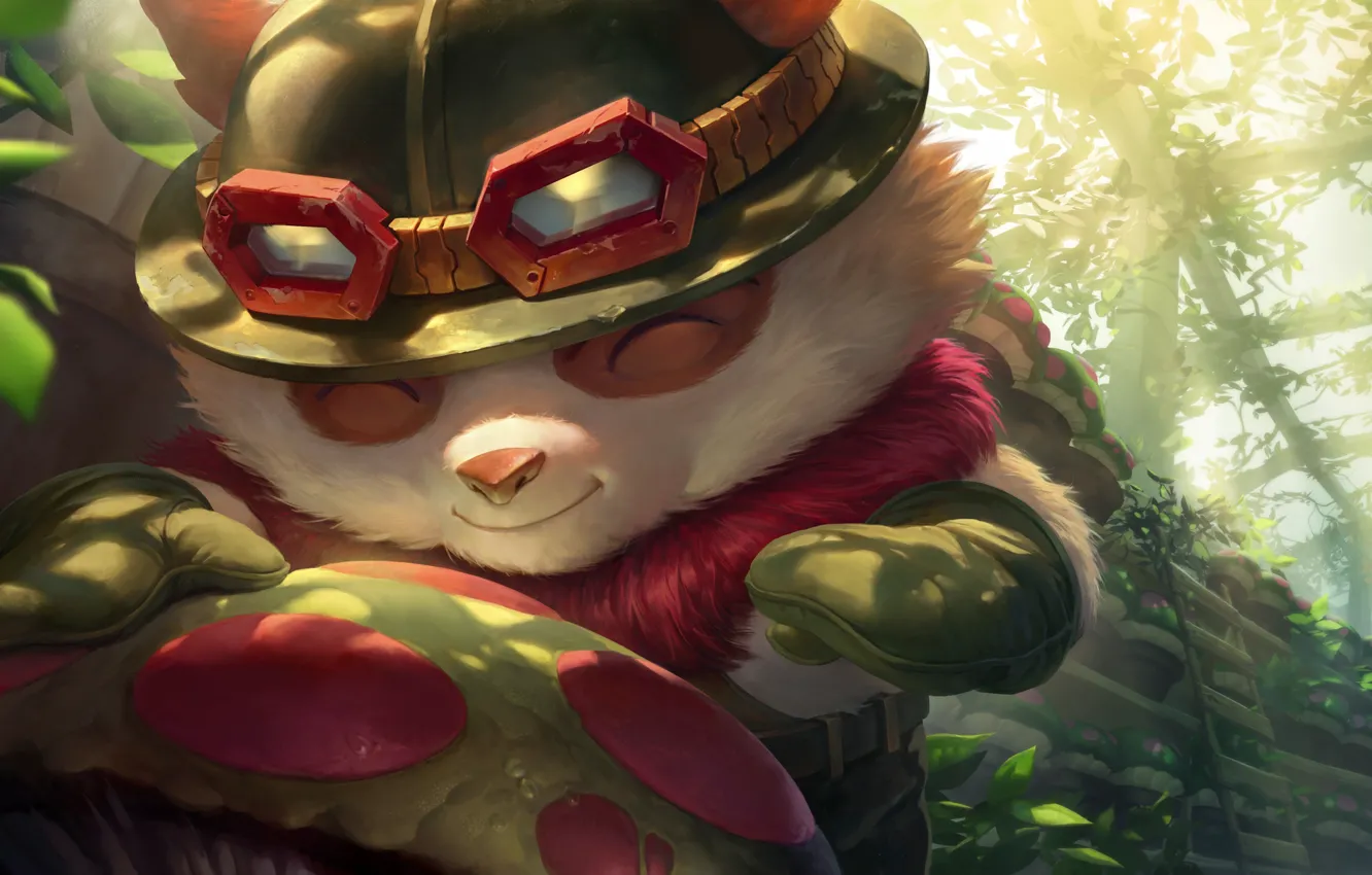 Фото обои зверёк, Teemo, Legends of Runeterra