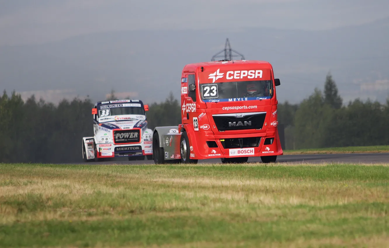 Фото обои MAN, truck racing, CEPSA