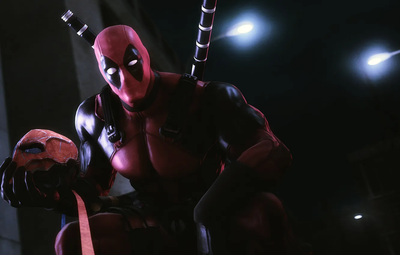 Фото обои костюм, Deadpool, наемник, mask, Wade Wilson, антигерой