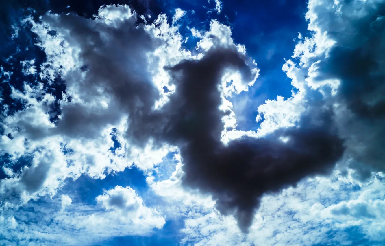 Фото обои небо, облака, синий, тучи, весна