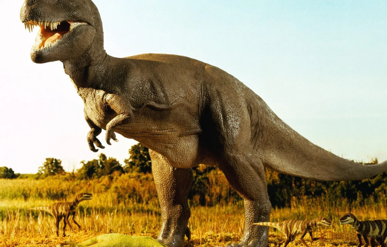 Фото обои животные, Динозавр, юрский период, ненастоящие