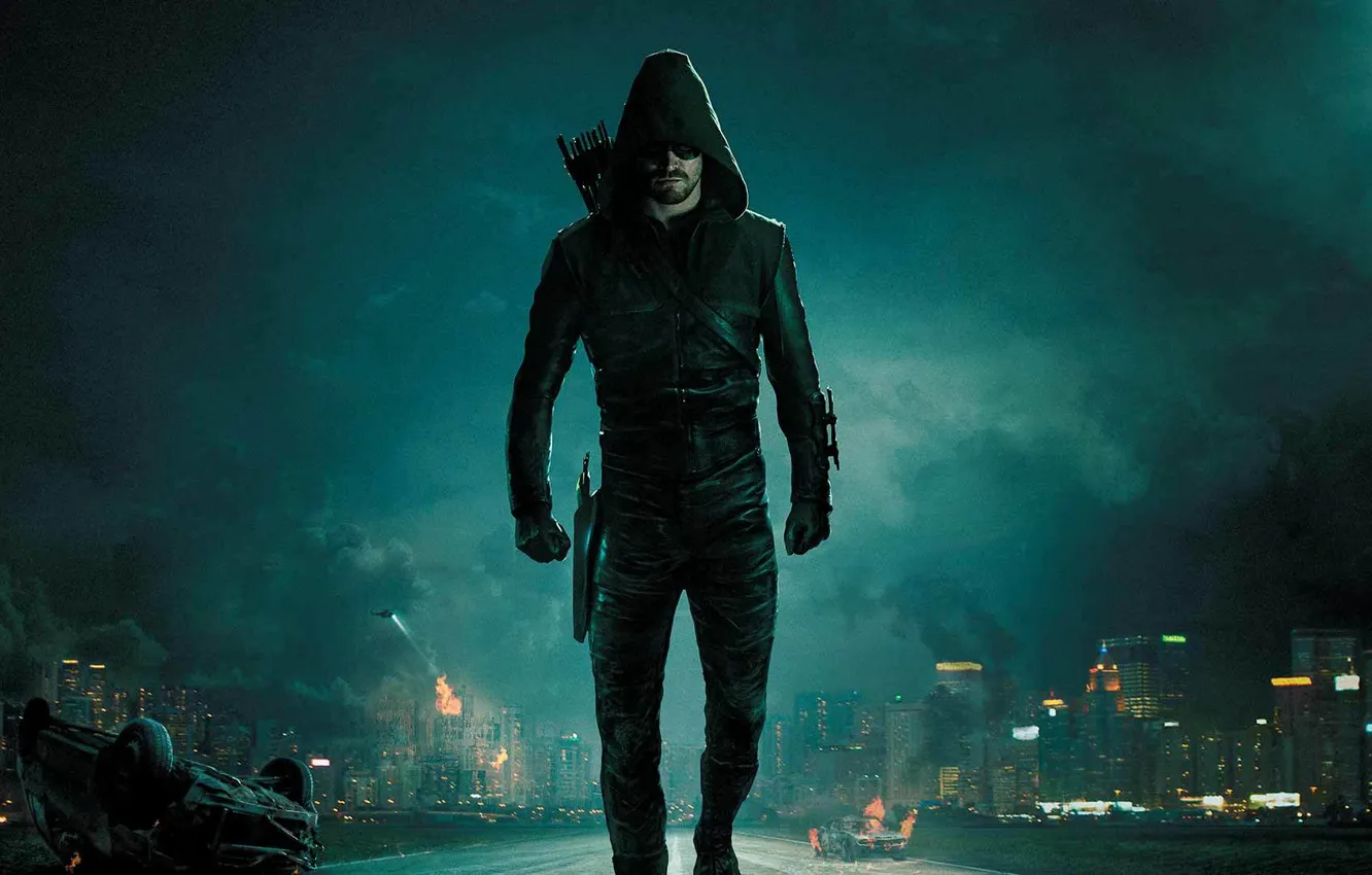 Фото обои oliver, arrow, стрела сериал, arrow serial, филисити, арсенал стрела