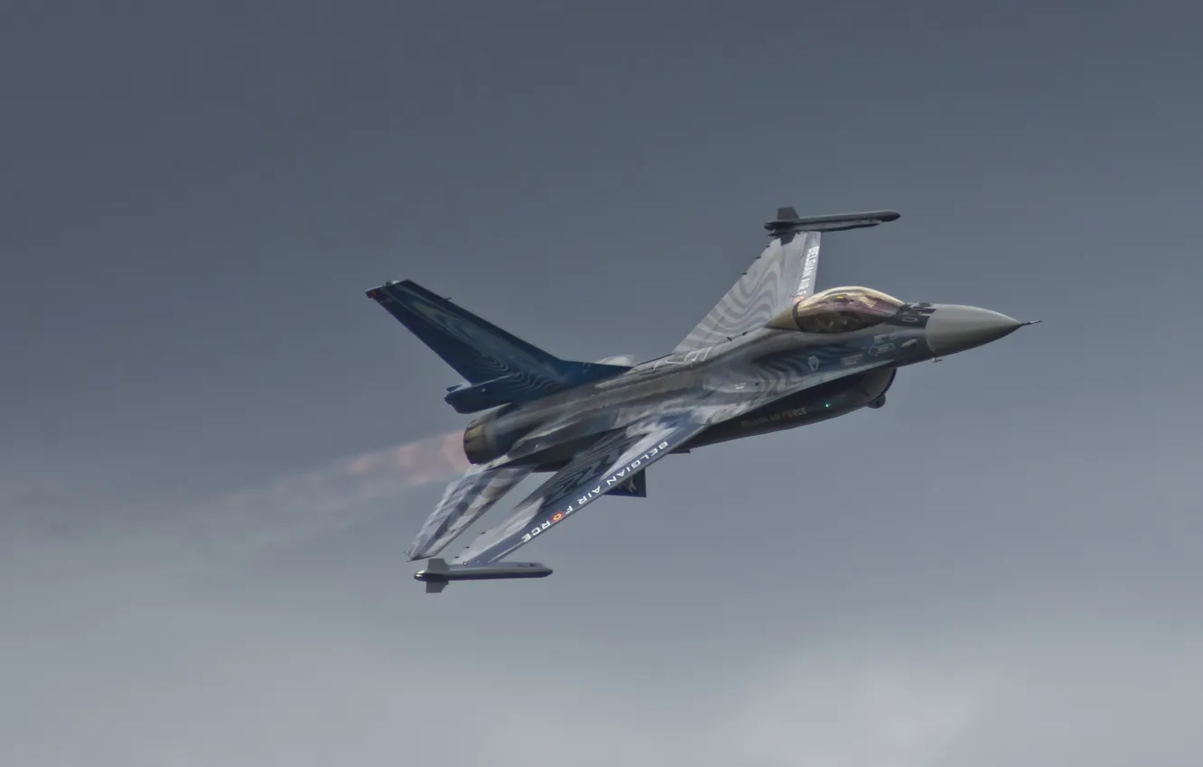 Фото обои истребитель, Fighting, F-16, Falcon, Dynamics, General