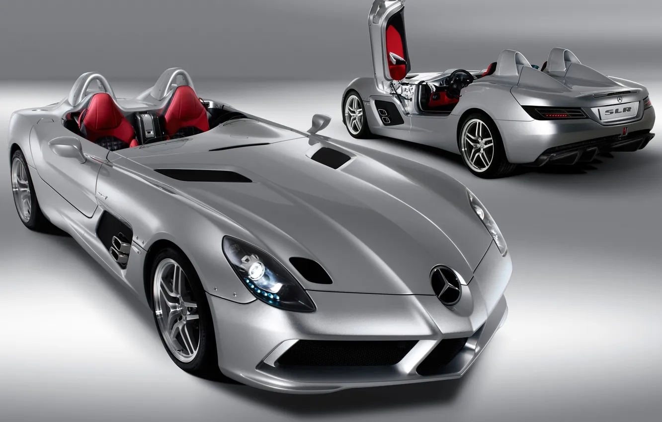 Фото обои mercedes, benz, mclaren, slr, moss, stirling