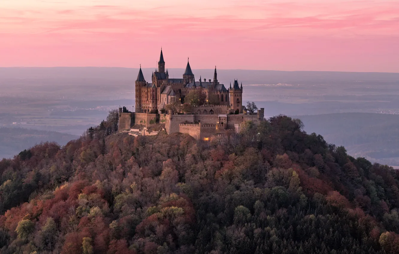 Фото обои Germany, autumn, Hohenzollern Castle
