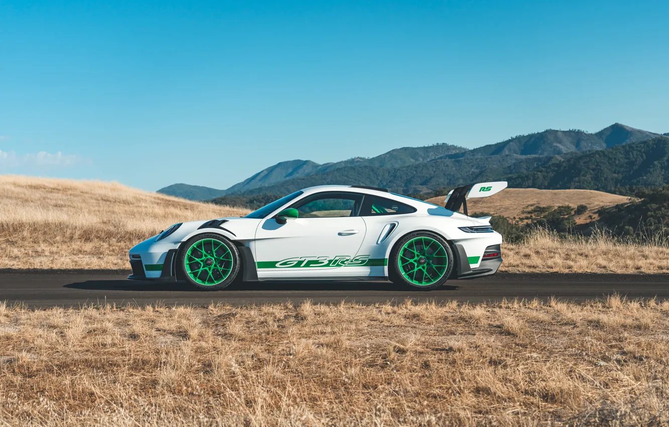 Фото обои 911, Porsche, side view, Porsche 911 GT3 RS, Tribute to Carrera RS