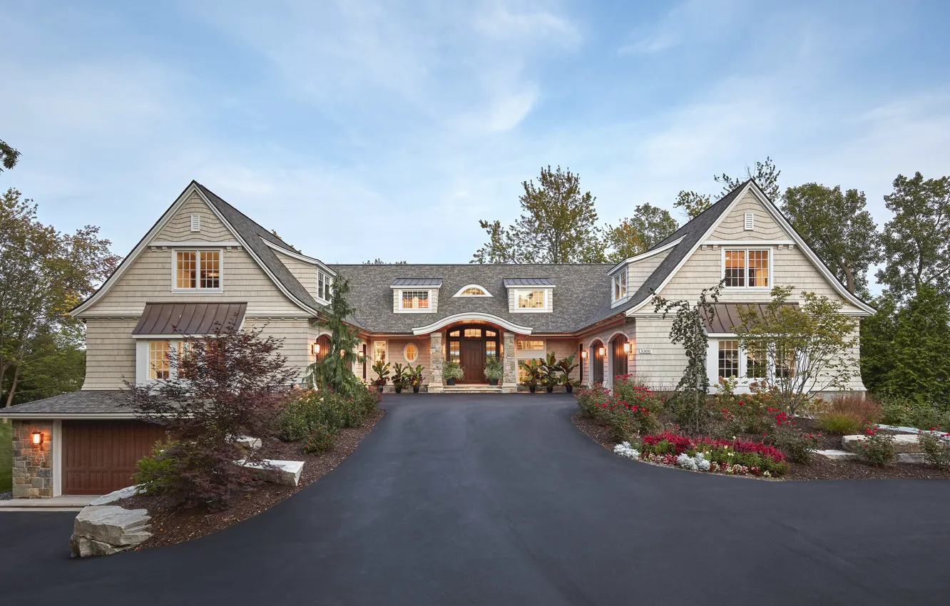 Фото обои дизайн, стиль, вилла, Мичиган, архитектура, фасад, Michigan, Lake House