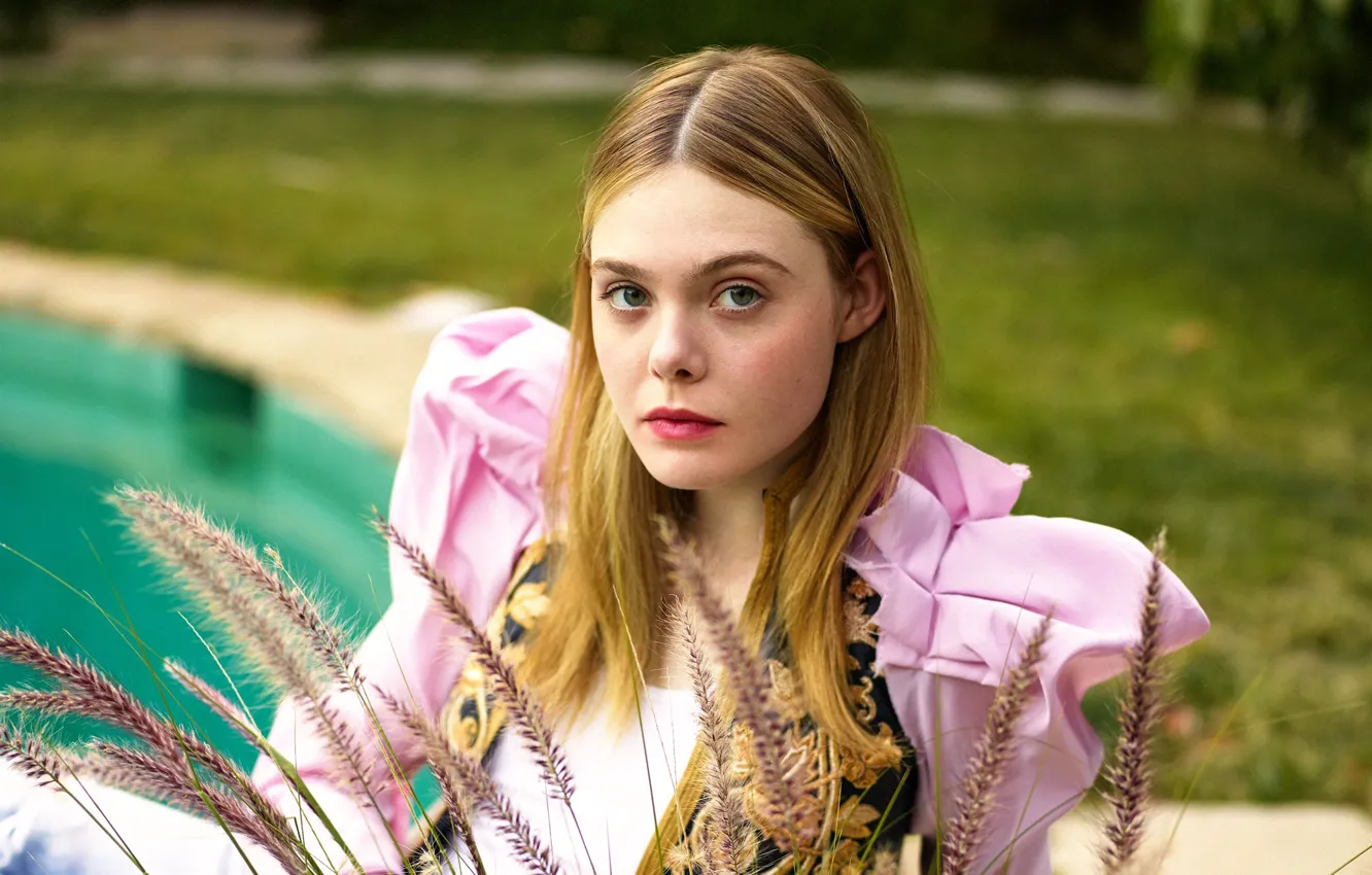 Фото обои Elle, Elle Fanning, Эль Фаннинг, на фотосессии