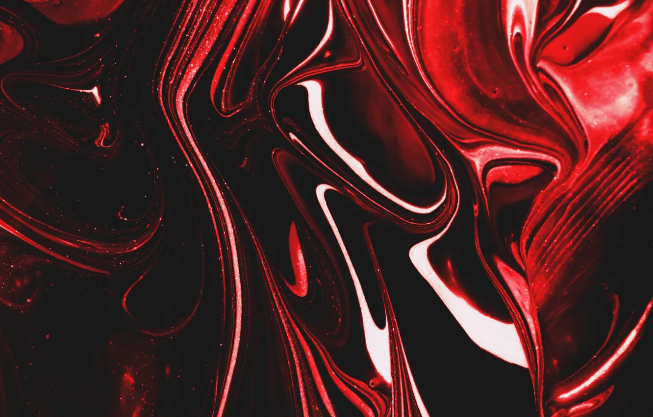 Фото обои абстракция, abstraction, красная масса, red mass, вязкая жидкость, Anni Roenkae, viscous liquid