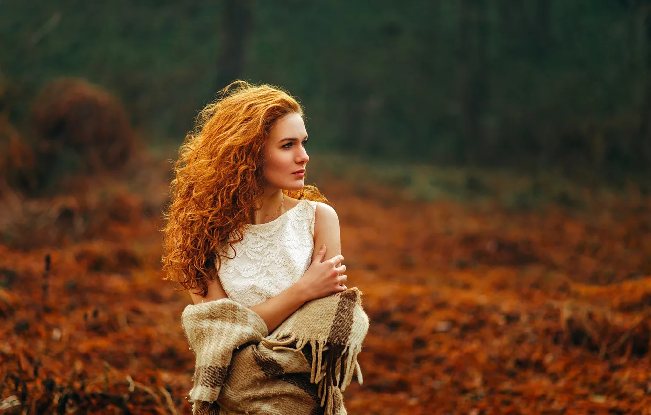 Фото обои Red, Beauty, View, Lips, Nastya, Hair, Natural, Ligth