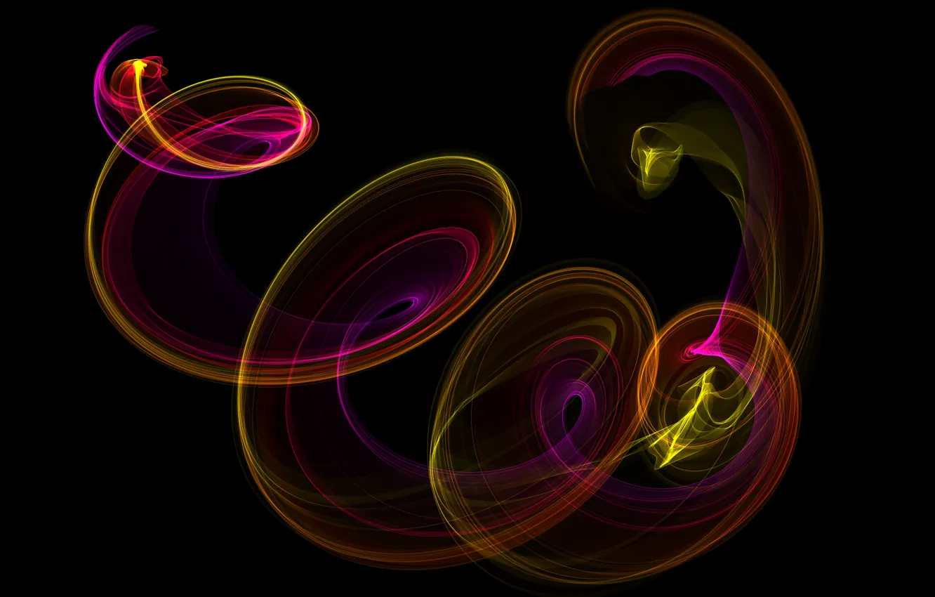 Фото обои colors, abstract, neon, fractal