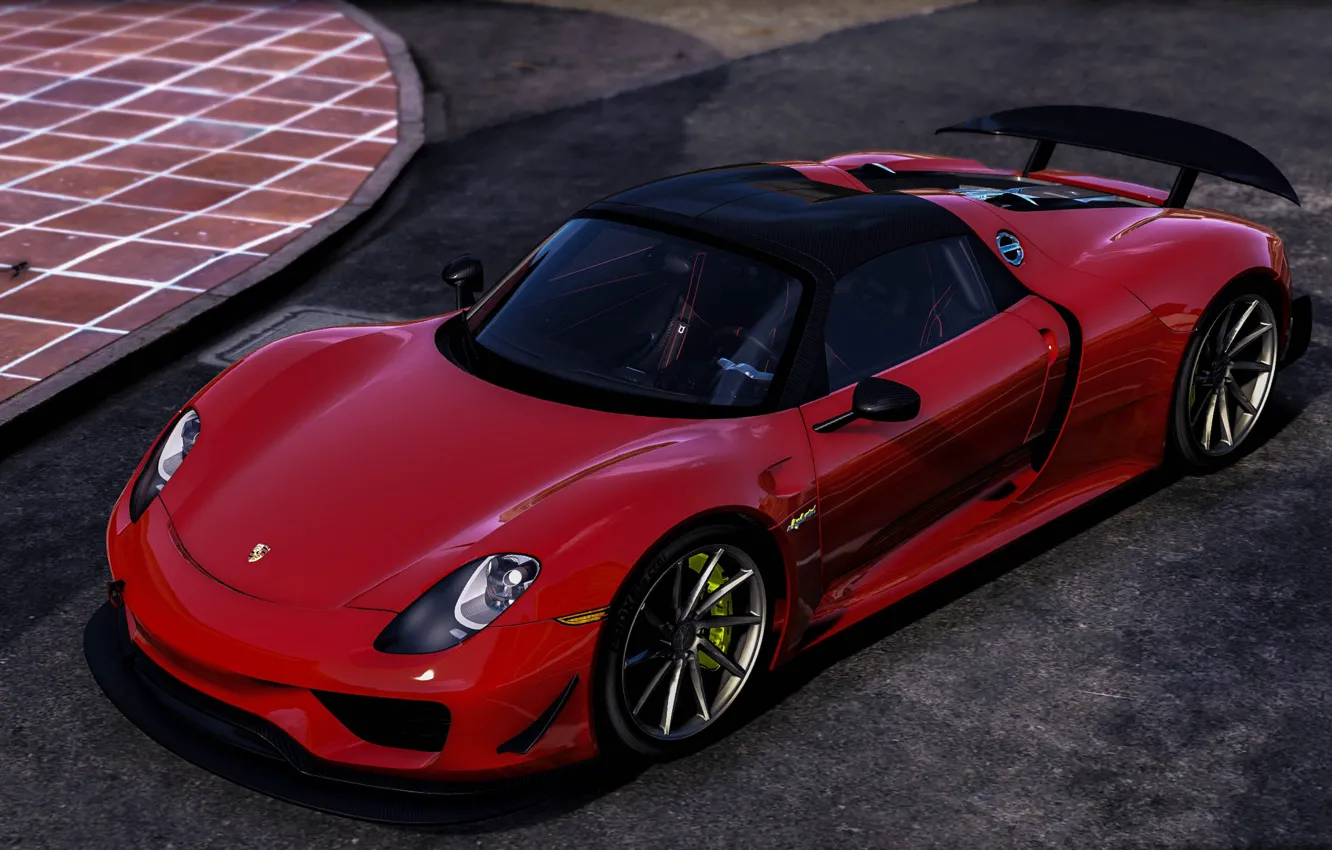 Фото обои GTA, Grand Theft Auto V, Porsche 918