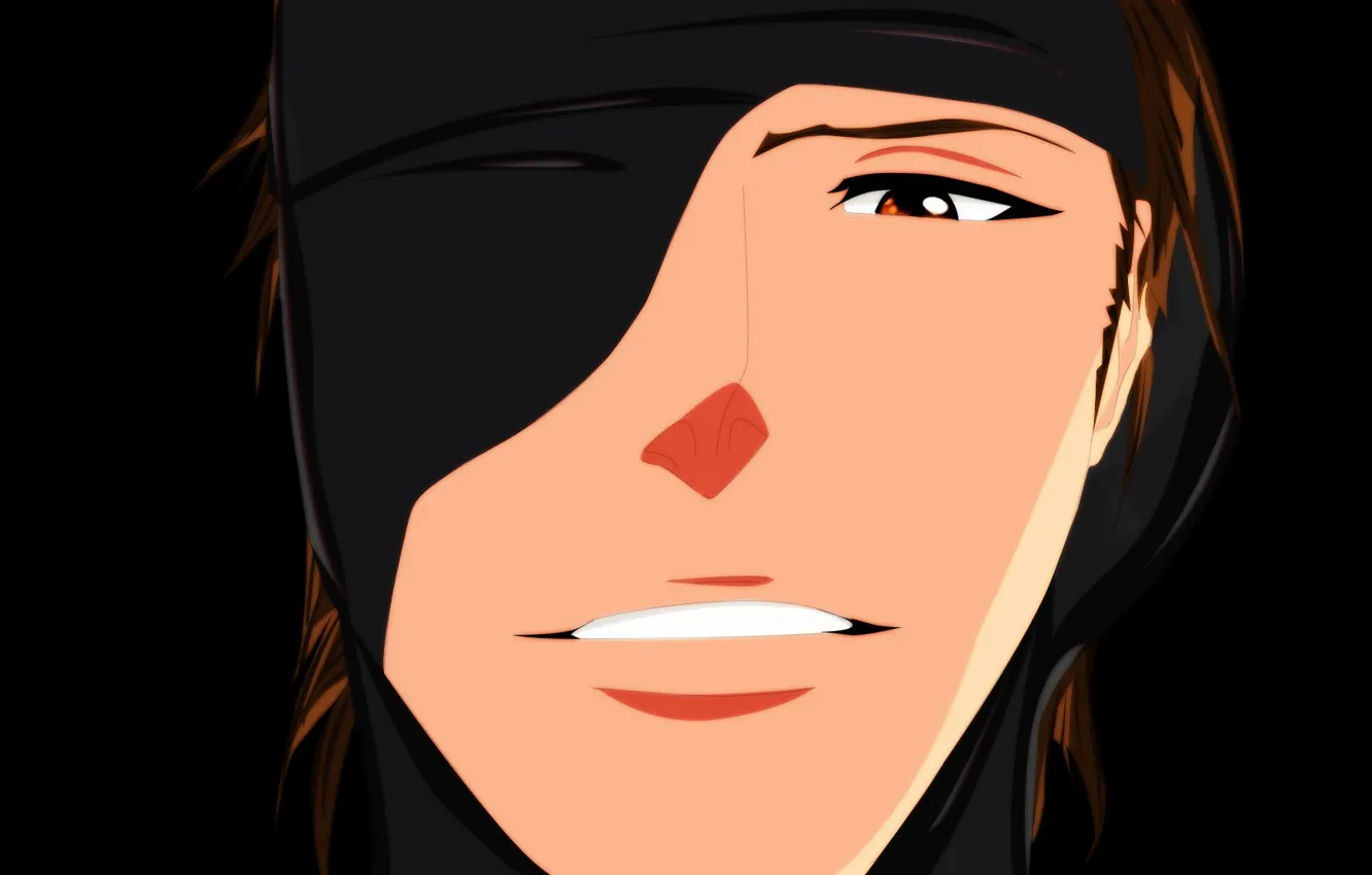 Фото обои game, Bleach, anime, man, face, captain, evil, asian