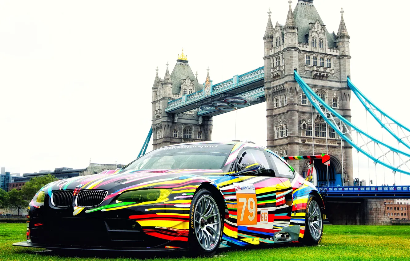 Фото обои Лондон, Цвет, Авто, Винил, BMW, Спорт, Машина, БМВ