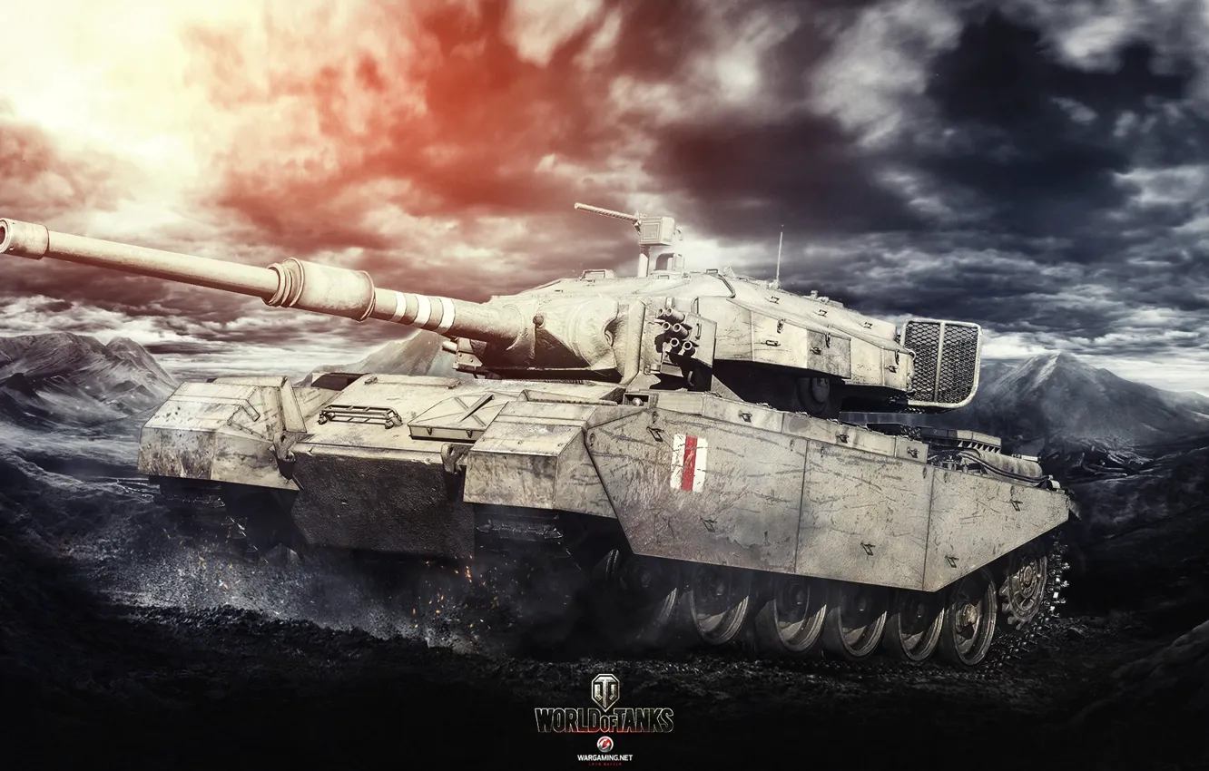 Фото обои Игры, Арт, World of Tanks, Centurion Mk. 7/1, Wargaming, FuriousGFX