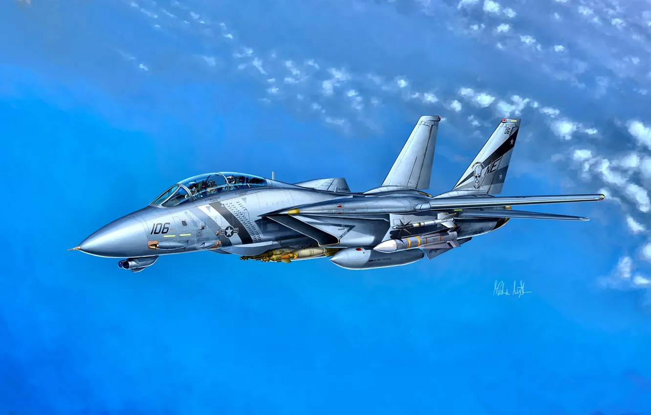 Фото обои USA, F-14, US Navy, Grumman F-14D Super Tomcat, VF-2