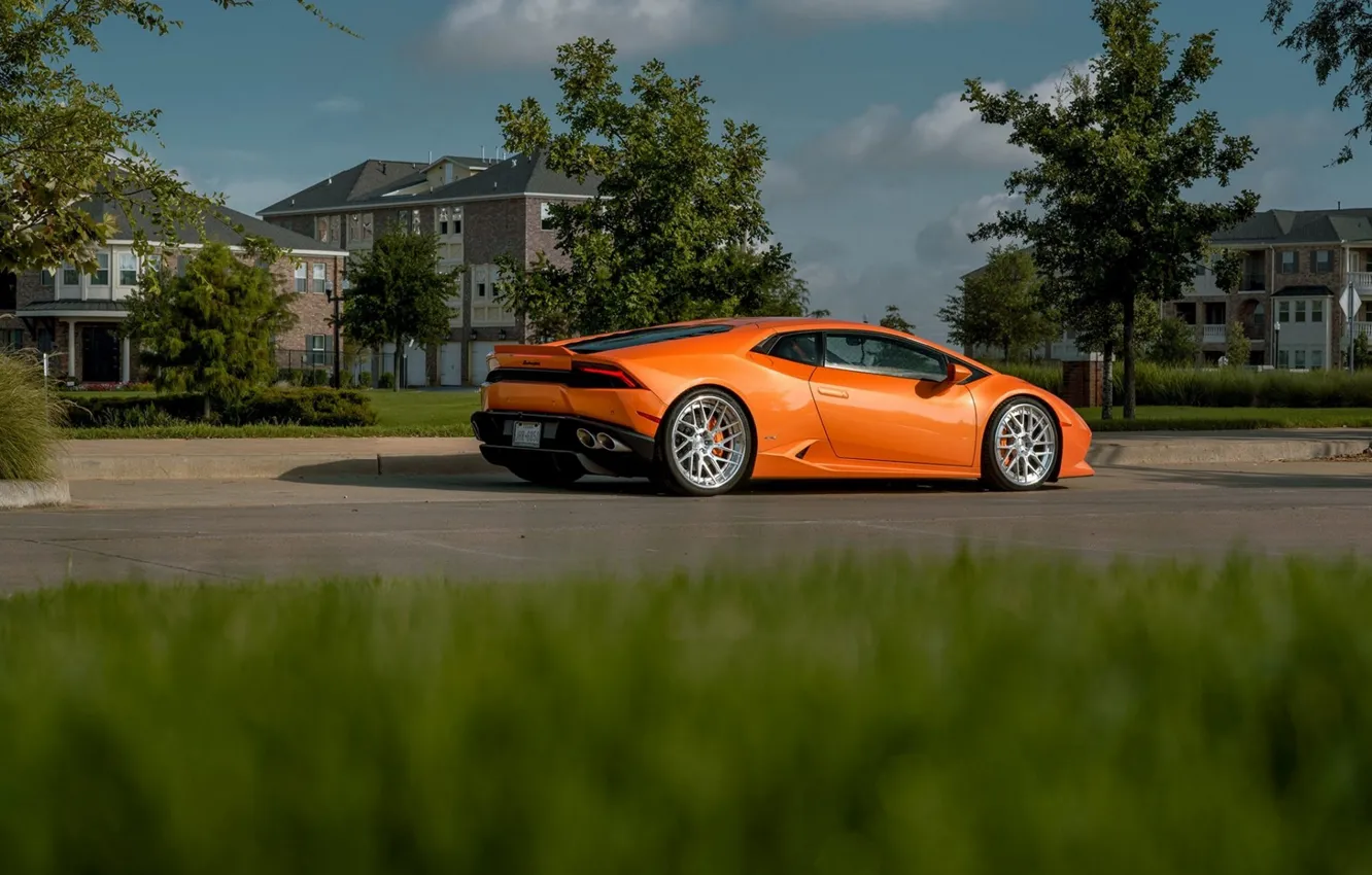 Фото обои Lamborghini, LAMBORGHINI, Huracan, Lamborghini Huracan, HURACAN, BOREALIS, ARANCIO