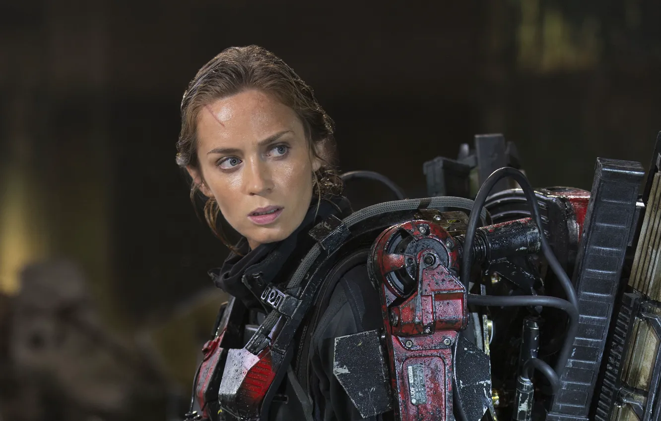 Фото обои Эмили Блант, Emily Blunt, Edge of Tomorrow, Грань будущего