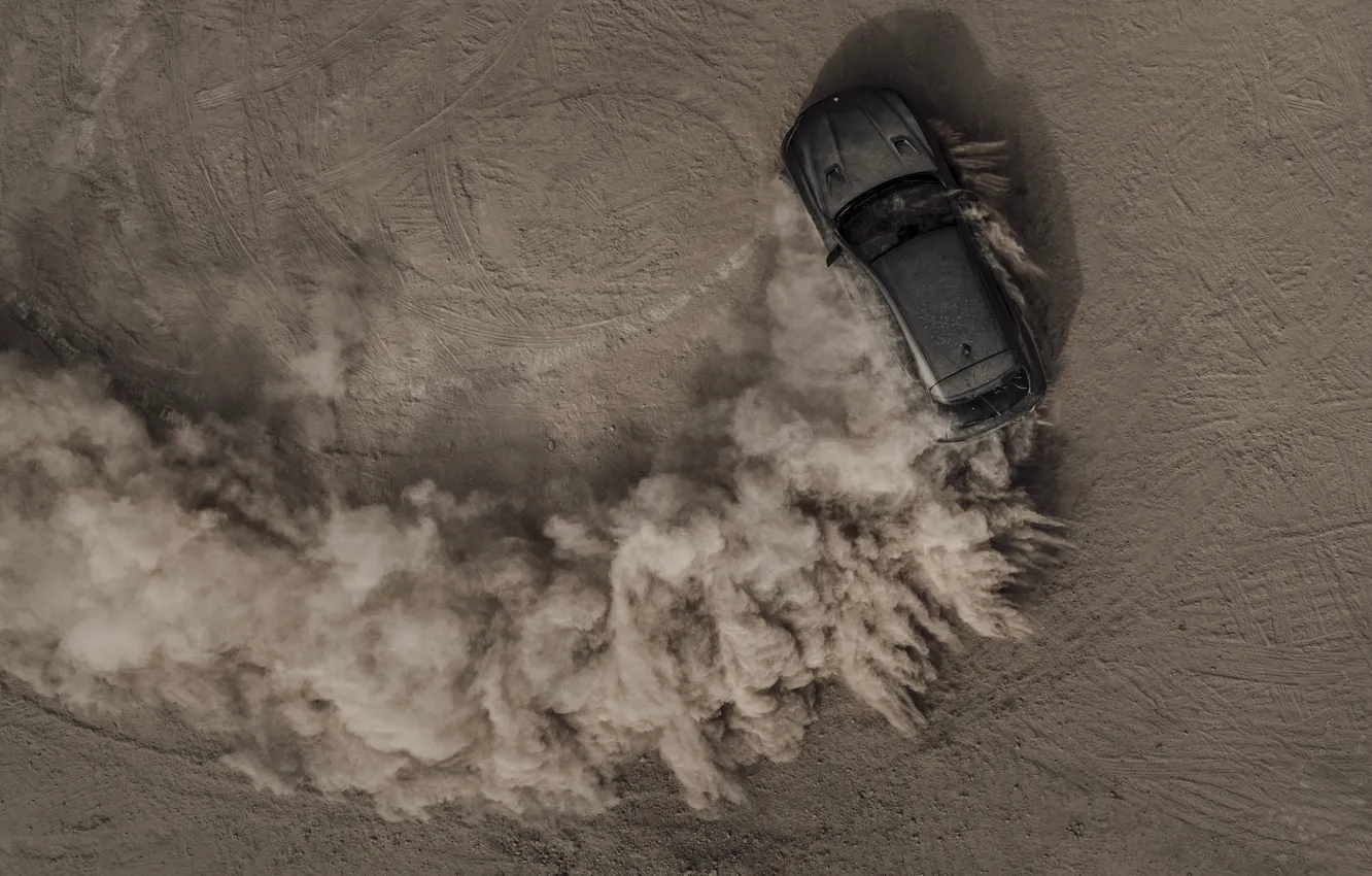 Фото обои car, Maserati, dust, Levante, top view, Maserati Levante Trofeo