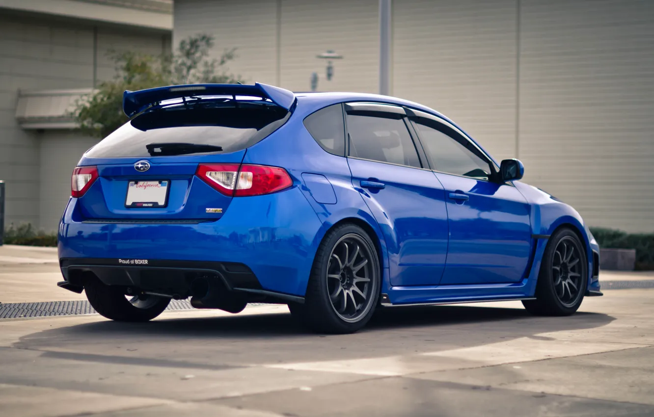Фото обои Subaru, Impreza, blue, субару, импреза