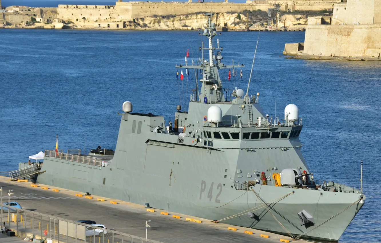 Фото обои ВМС Испании, патрульный корабль, P42, Rayo