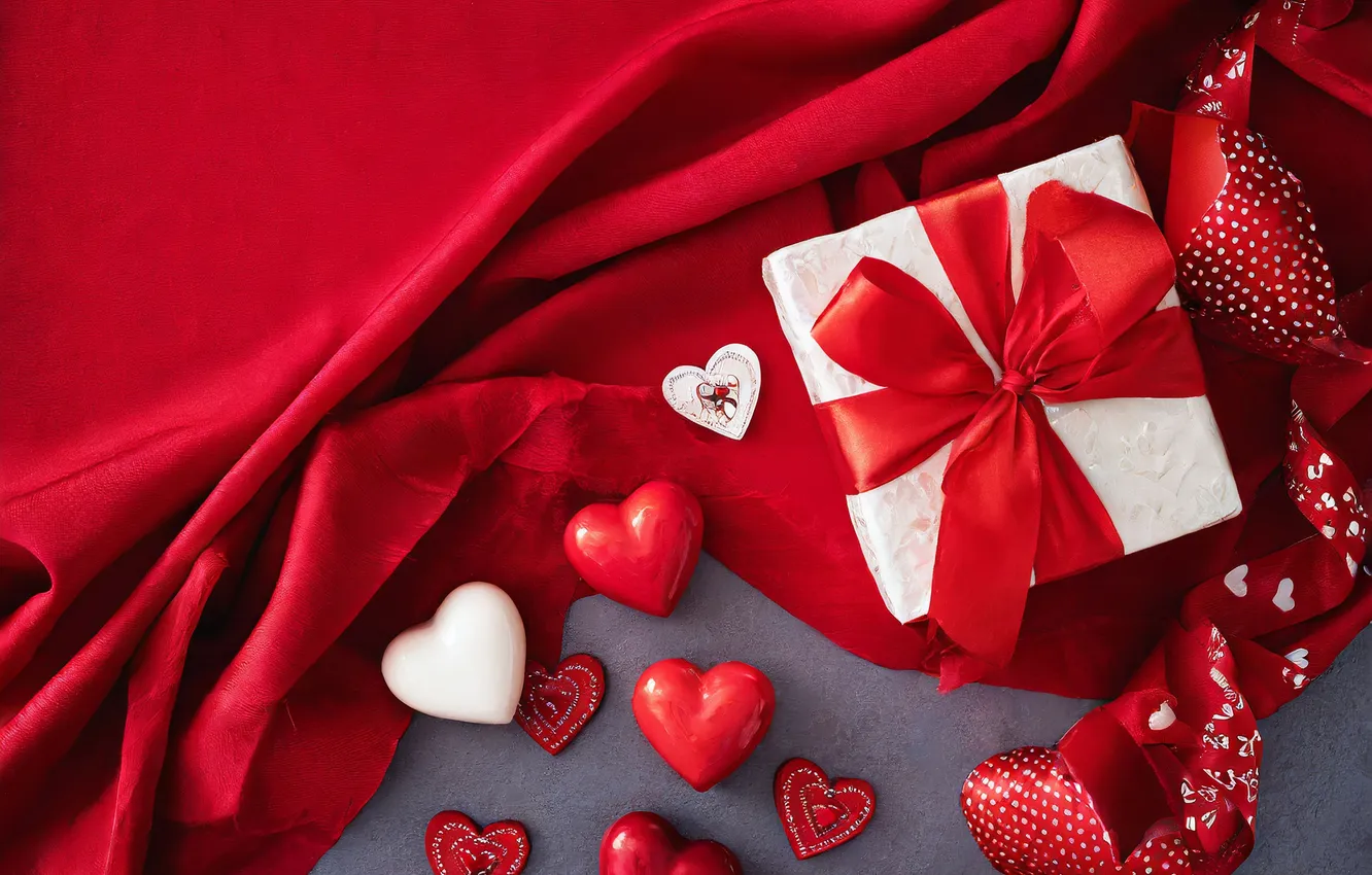 Фото обои любовь, подарок, романтика, сердце, love, День святого Валентина, romantic, hearts