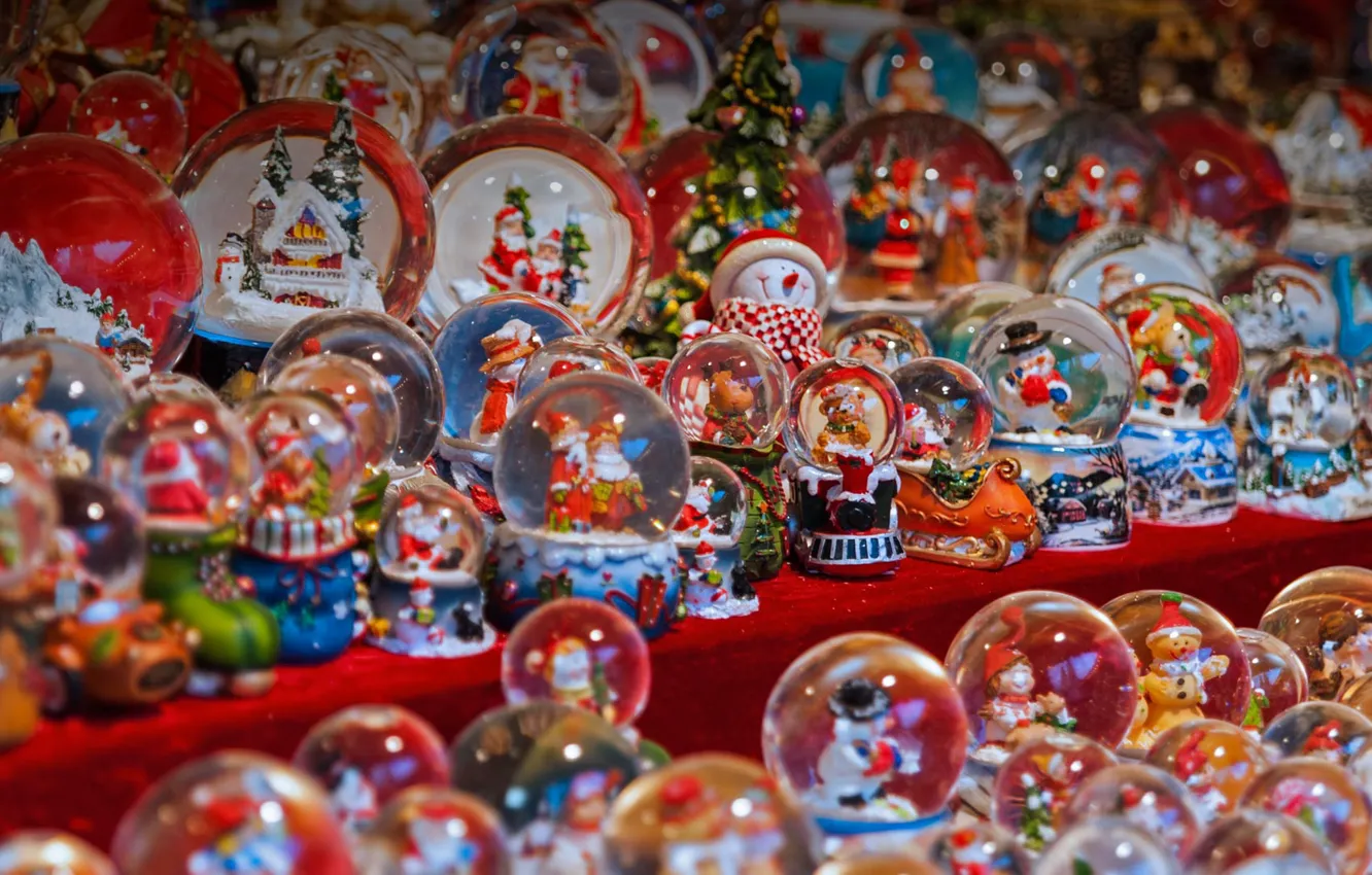 Фото обои Новый Год, Рождество, Италия, рынок, сувениры, Трента