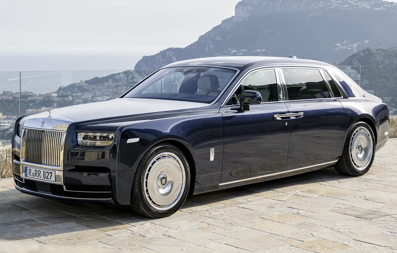 Фото обои Rolls-Royce, Phantom, роскошь, люкс, экстерьер, 2022