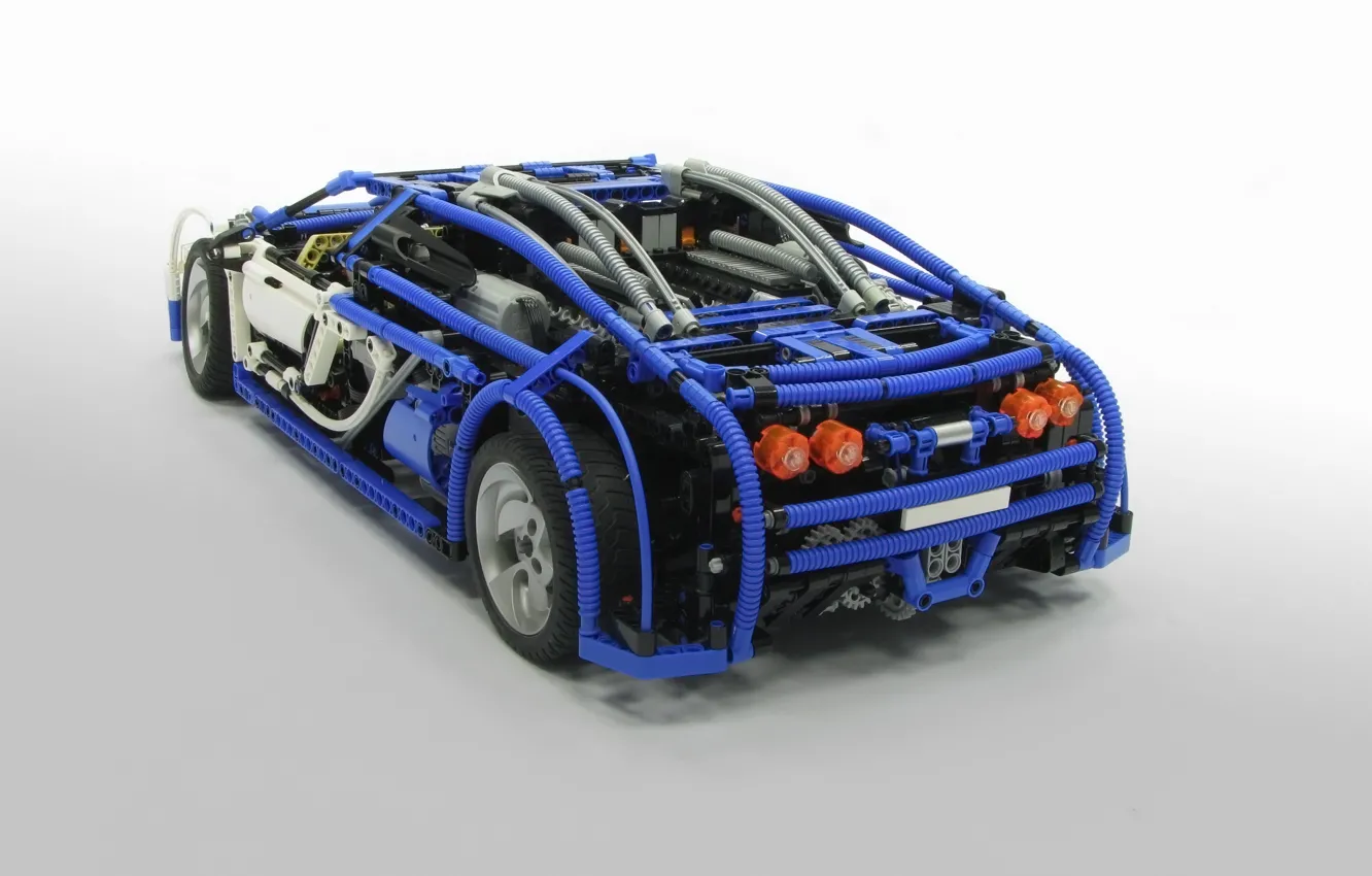 Фото обои модель, veyron, bugatti, lego, 16.4
