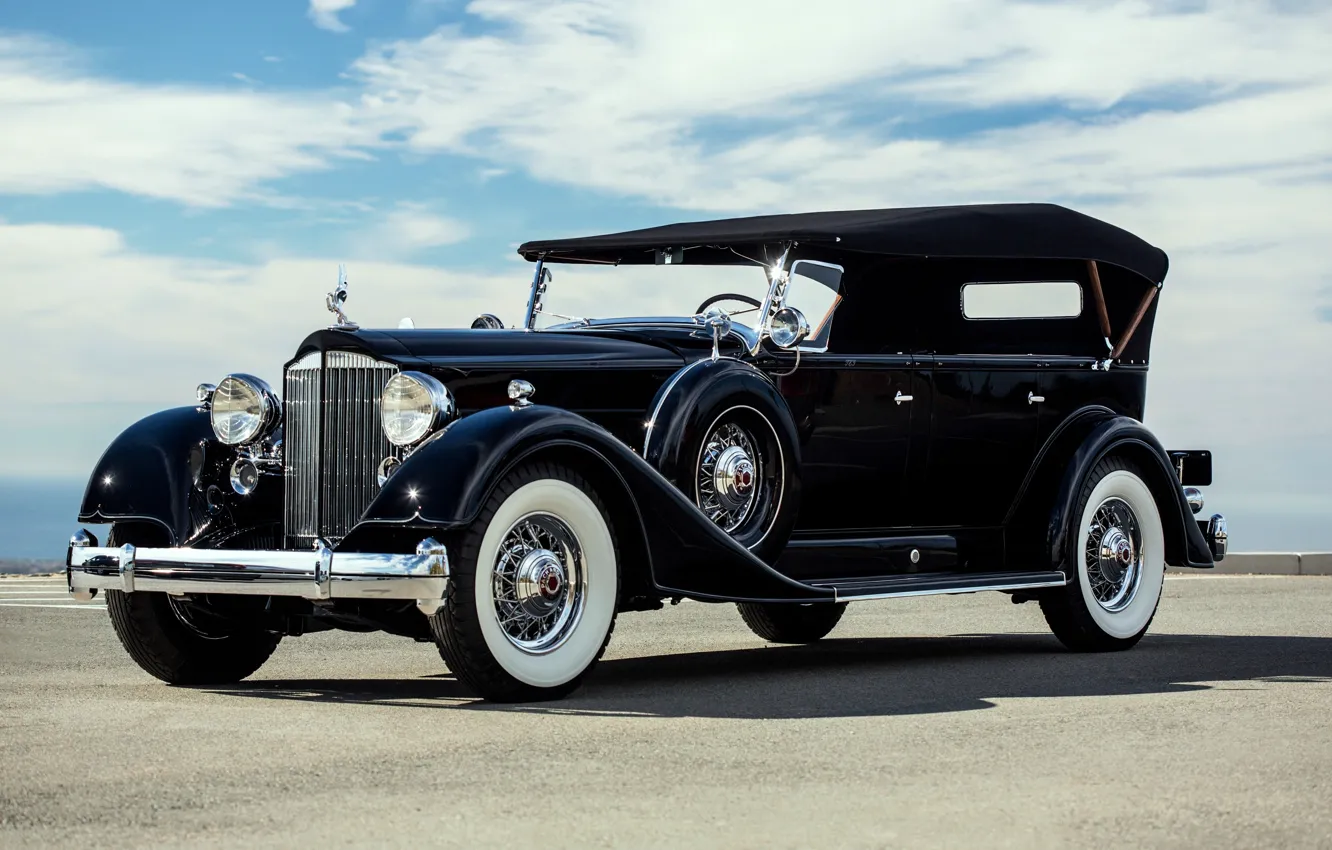 Фото обои классика, Touring, Twelve, Packard, 1934, 7-passenger, пакард