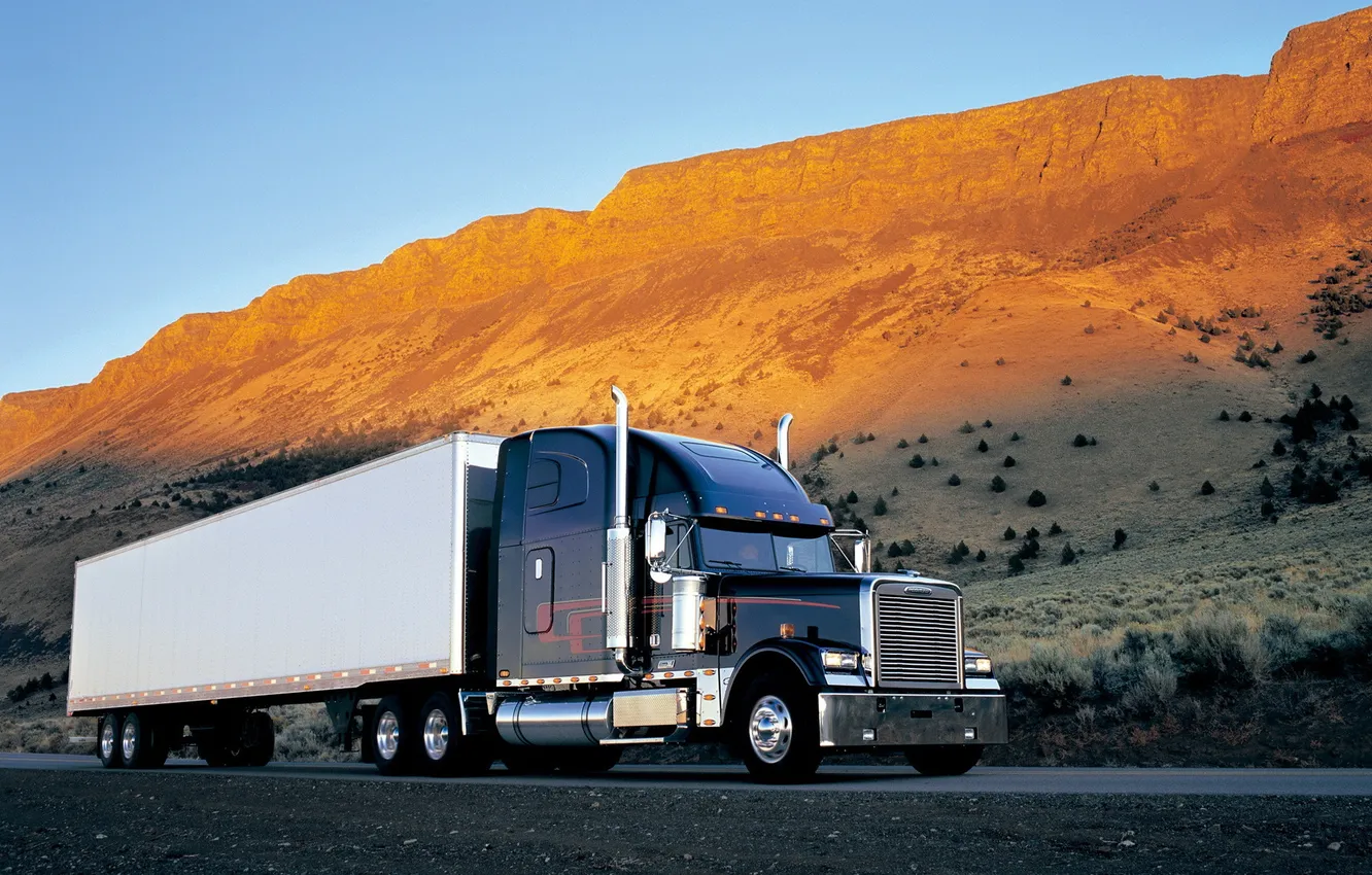 Фото обои грузовик, автомобили, freightliner, trucks