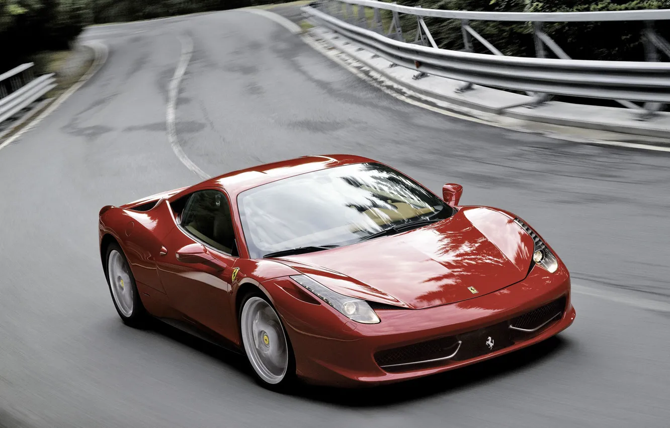 Фото обои дорога, Ferrari, 458, Italiax