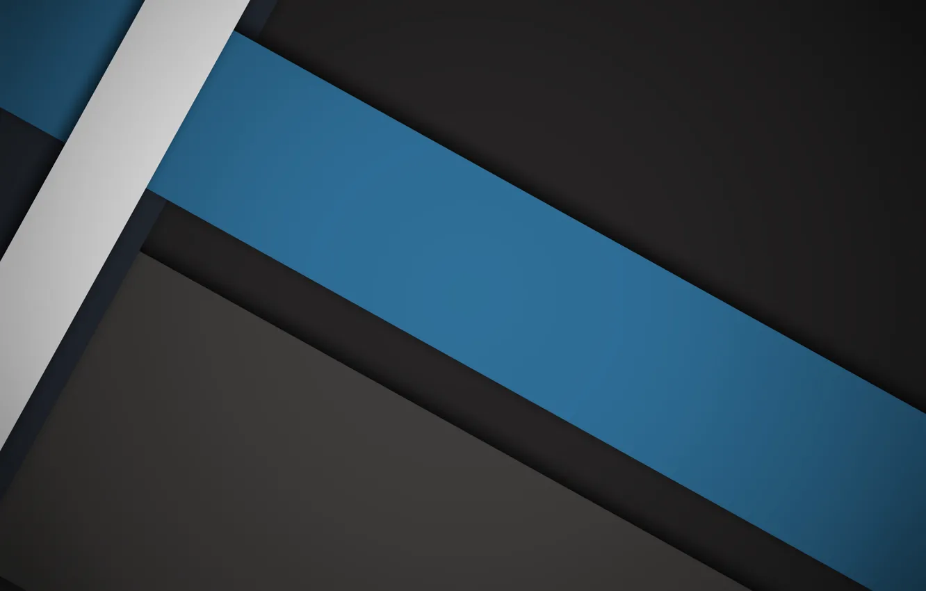 Фото обои белый, линии, синий, черный, геометрия, design, color, material