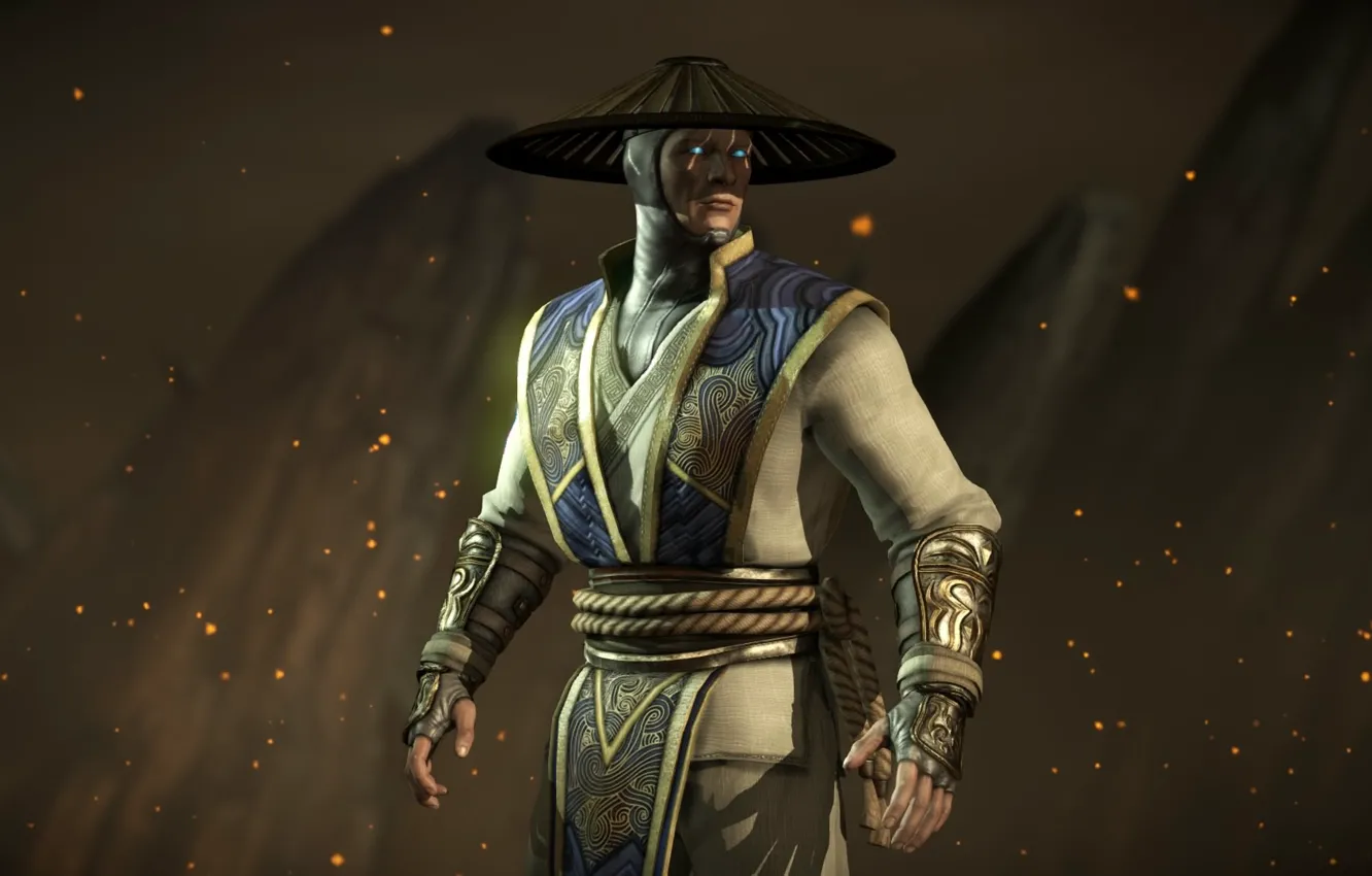 Фото обои Mortal Kombat, raiden, райден
