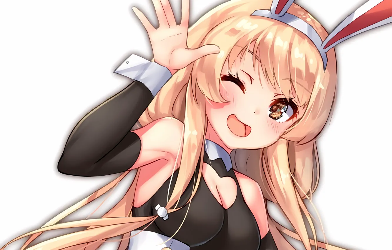 Фото обои girl, sexy, cleavage, long hair, boobs, anime, beautiful, pretty