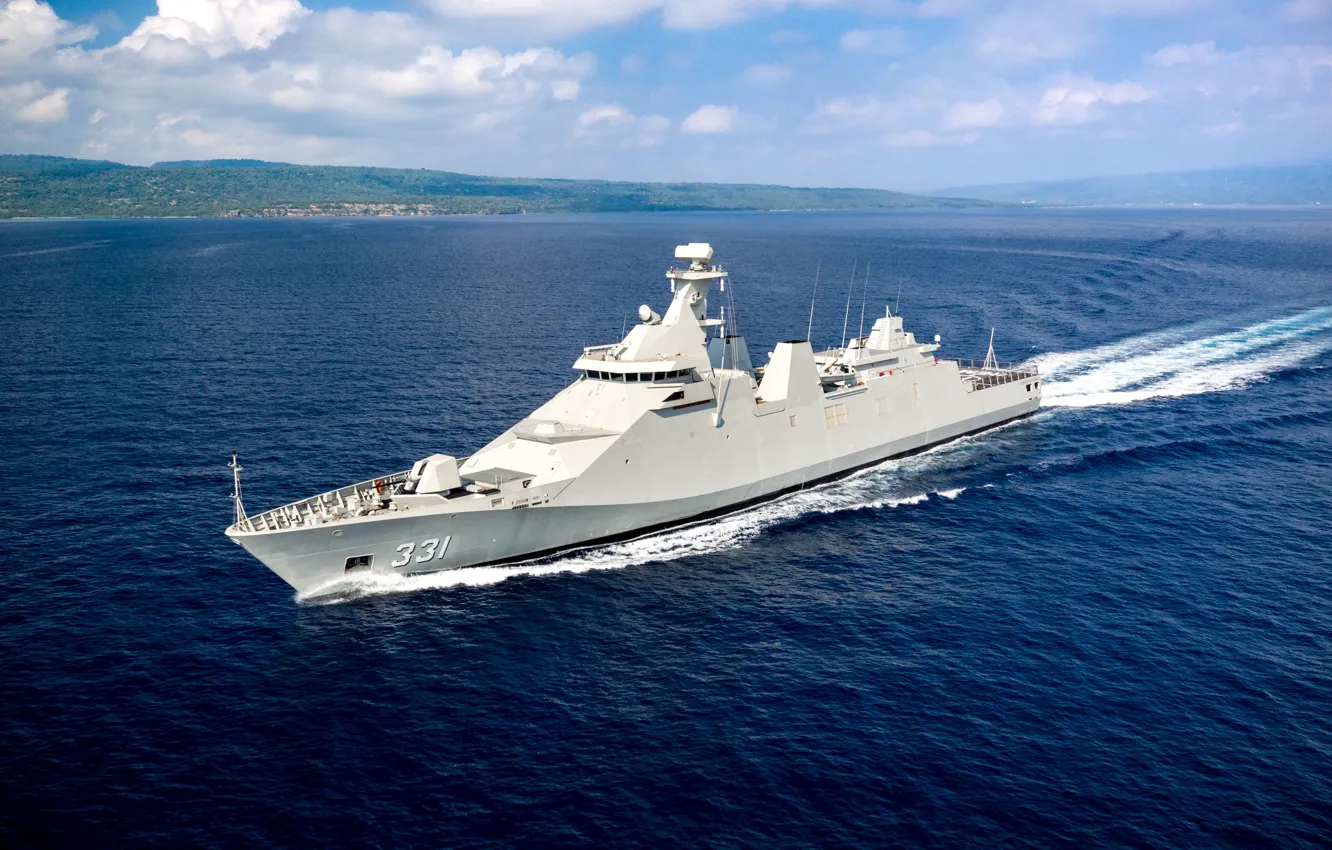 Фото обои Фрегат, ВМС Индонезии, KRI Martadinata (331)