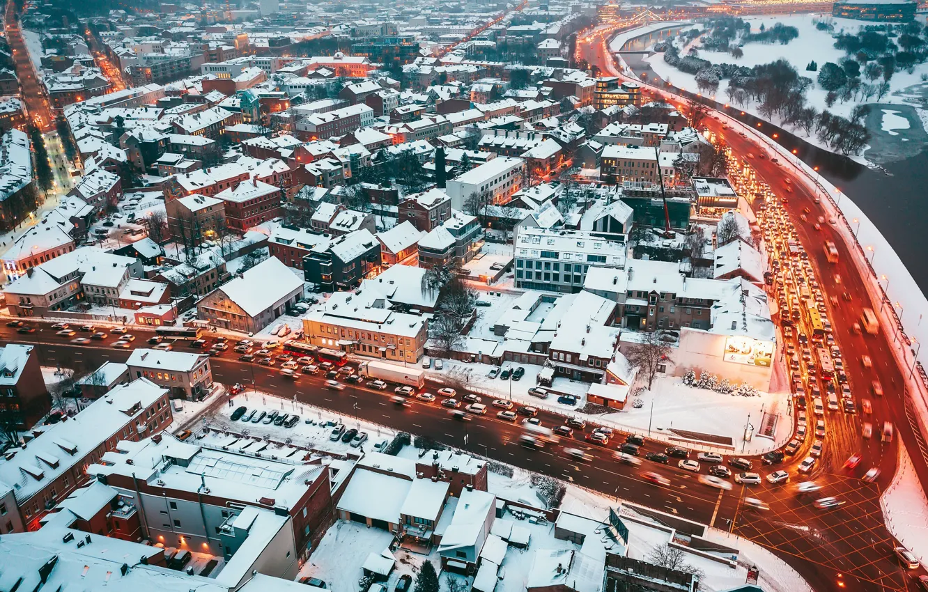 Фото обои город, Lietuva, Kaunas