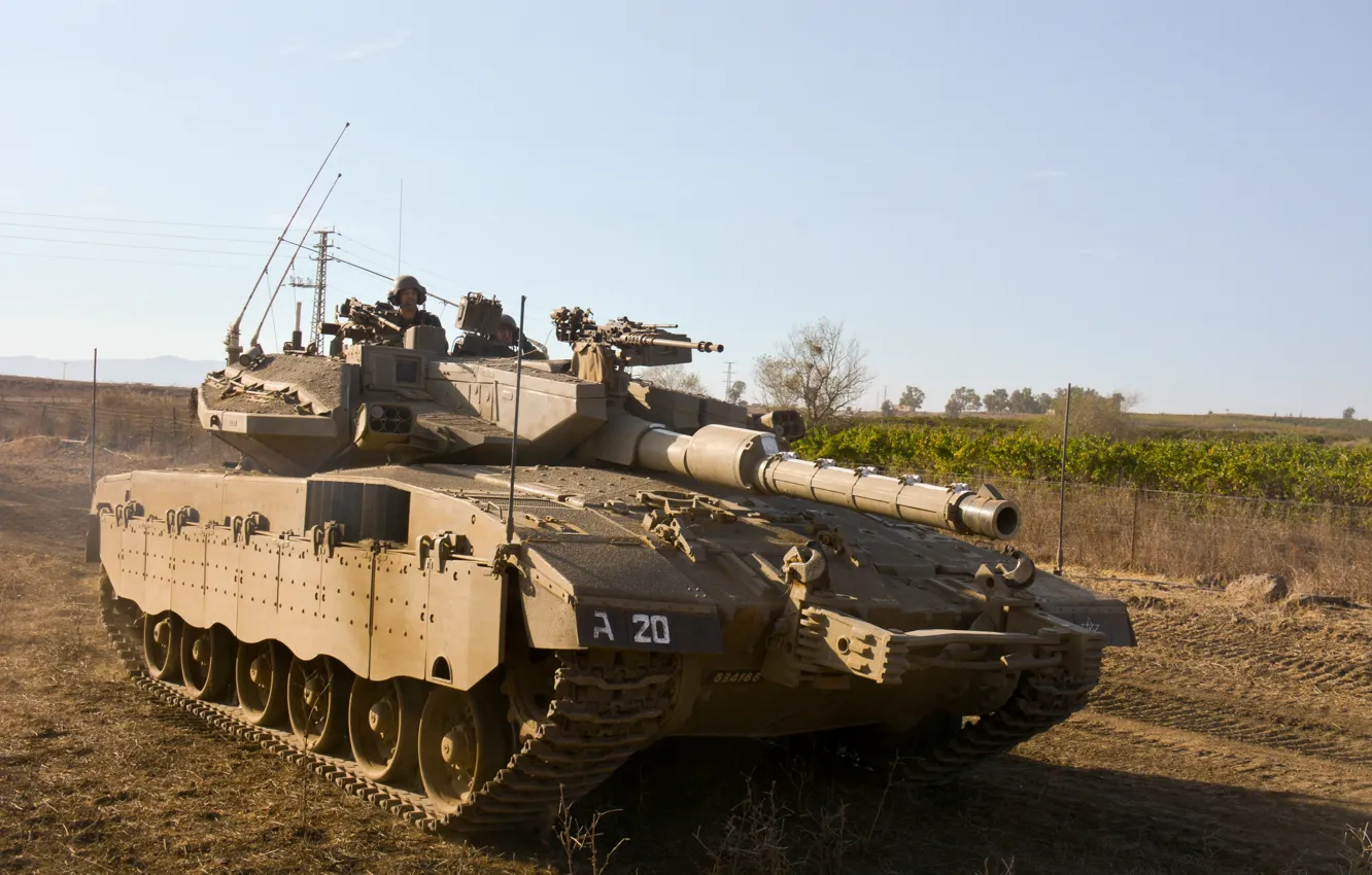 Фото обои танк, боевой, основной, Merkava, Израиля, Mk III