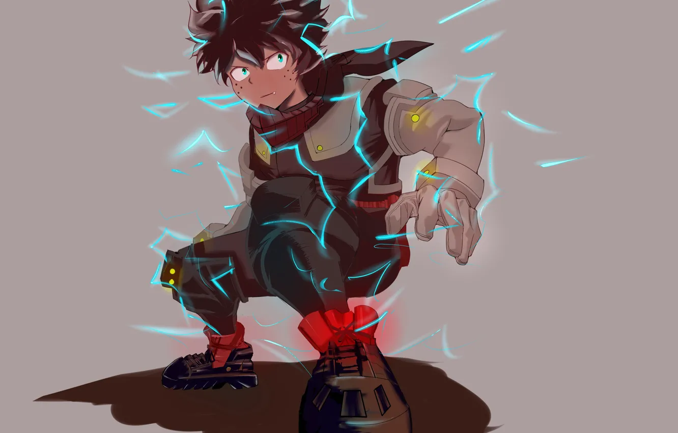 Фото обои My Hero Academia, Boku No Hero Academia, Мидория Изуку, Моя Геройская Академия
