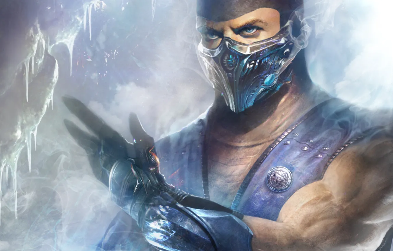 Фото обои ice, Mortal Kombat, ninja, Sub-Zero