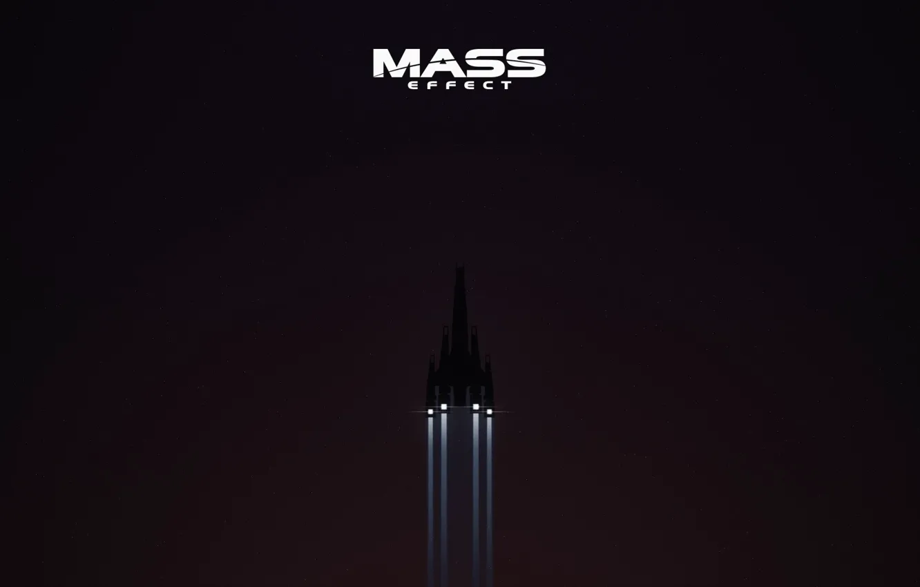 Фото обои space, Mass Effect, stars, Normandy
