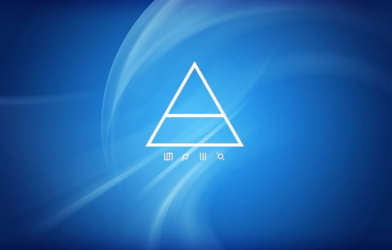 Фото обои музыка, логотип, группа, синий фон, 30 Seconds to Mars