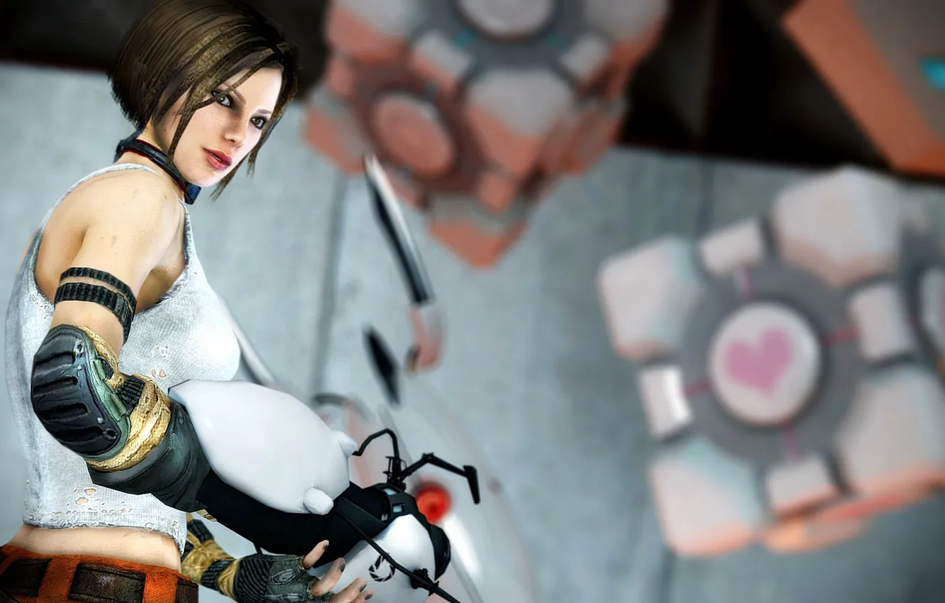 Фото обои portal, Bulletstorm, Trishka Novak, portalstorm