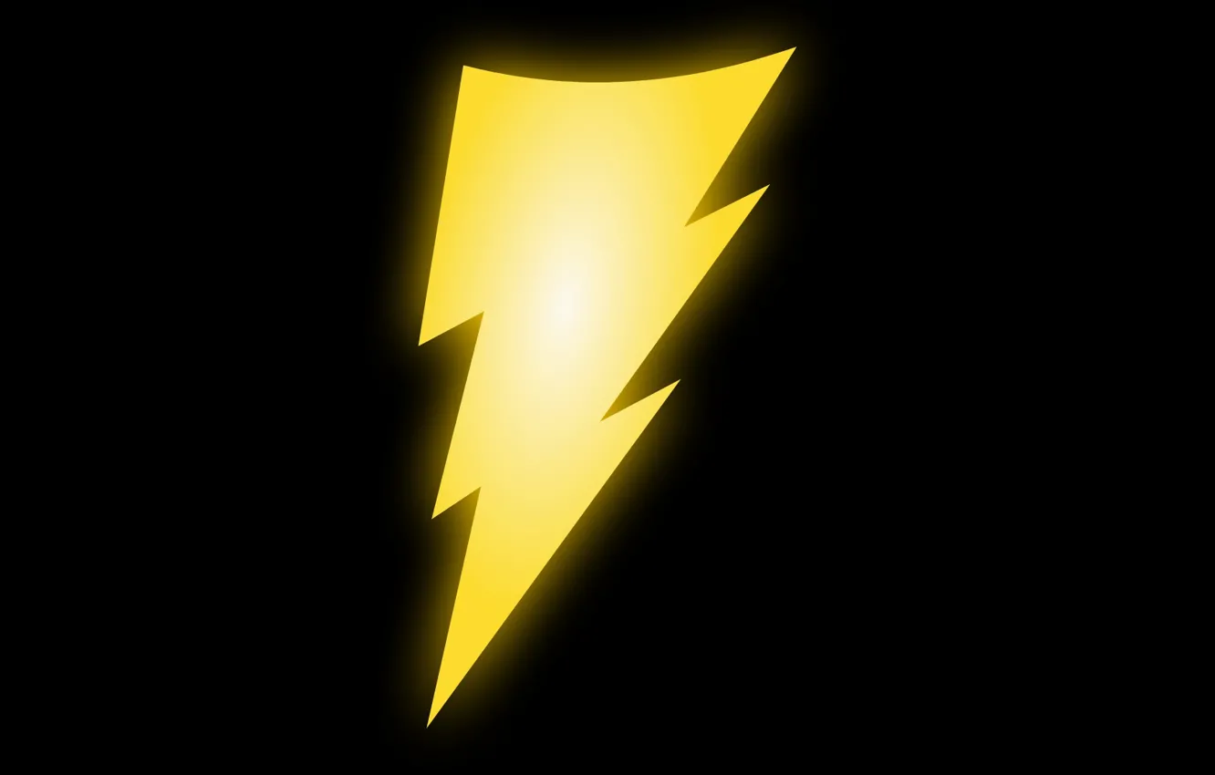 Фото обои фон, черный, молния, лого, logo, black, yellow, lightning